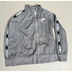 Kids Nike Zip Up Track Jacket size small 4-5 years Gray